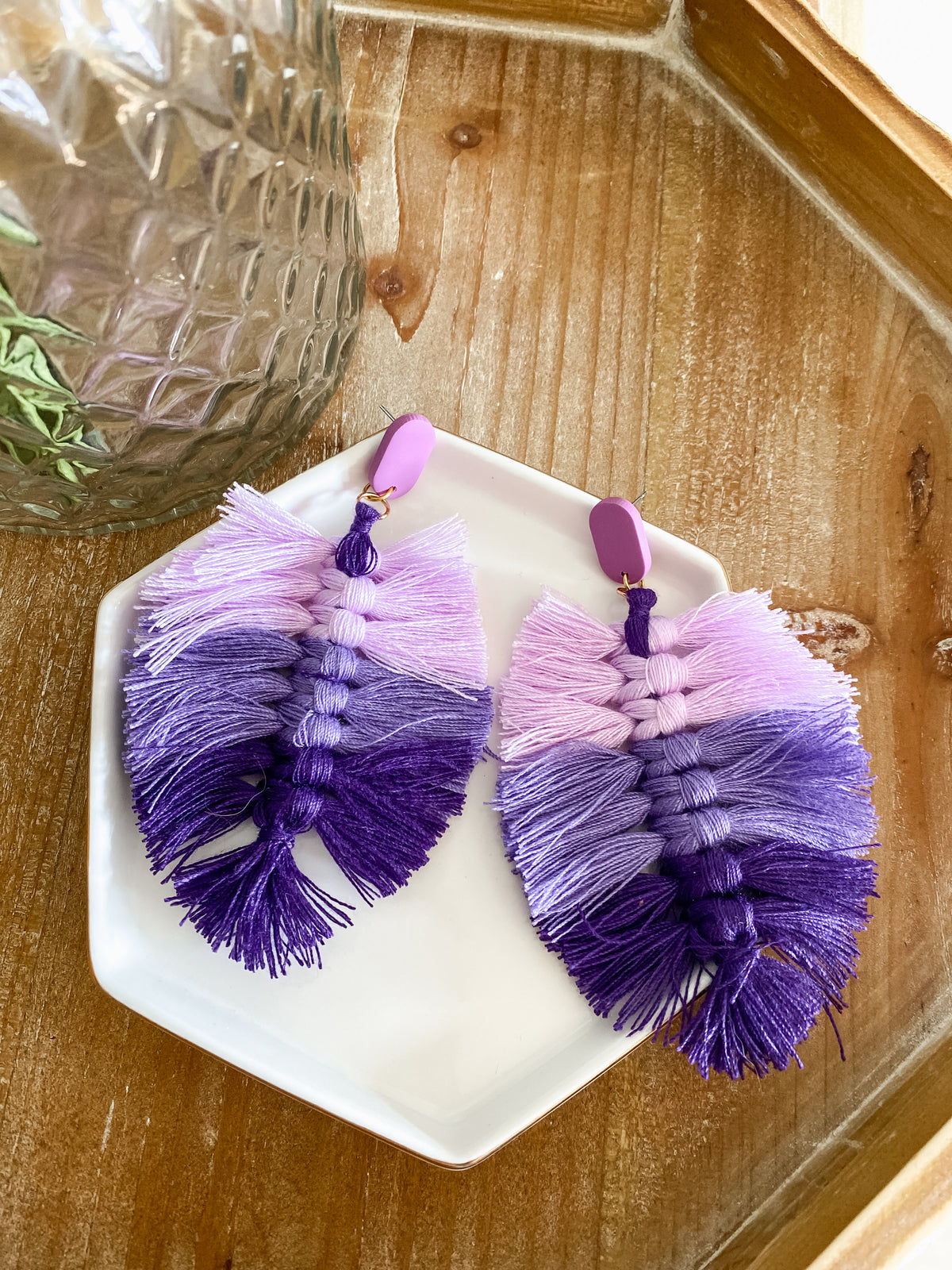 Tropical feather dangles