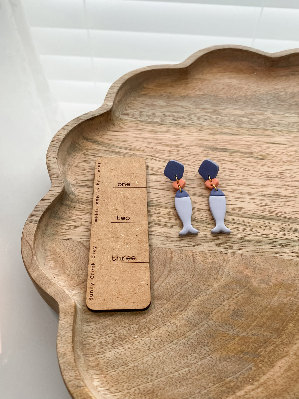 Flirty fishy polymer clay earrings