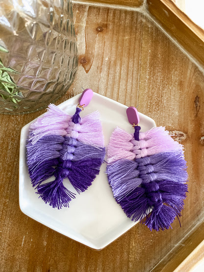 Tropical feather dangles