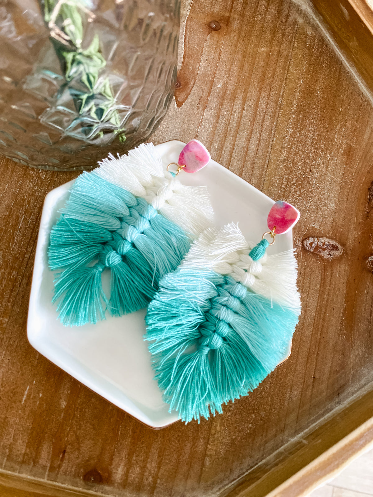 Tropical feather dangles