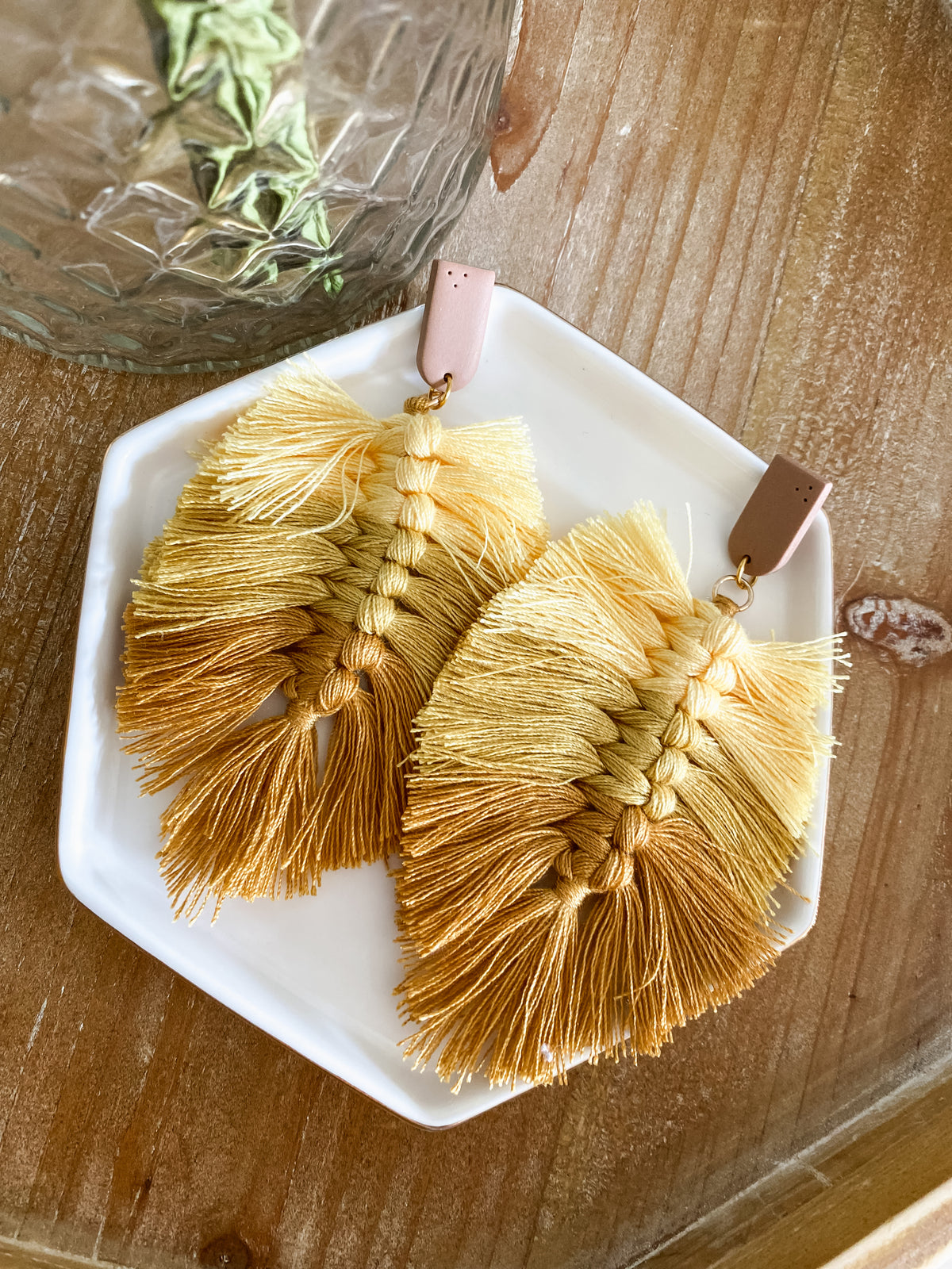 Tropical feather dangles
