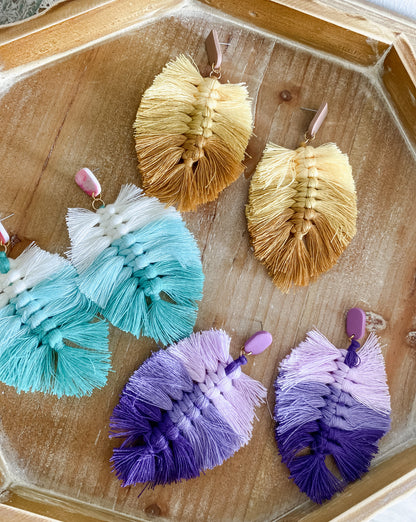 Tropical feather dangles