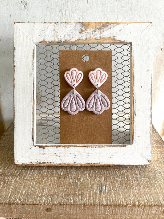 Pink & purple mermaid dangles