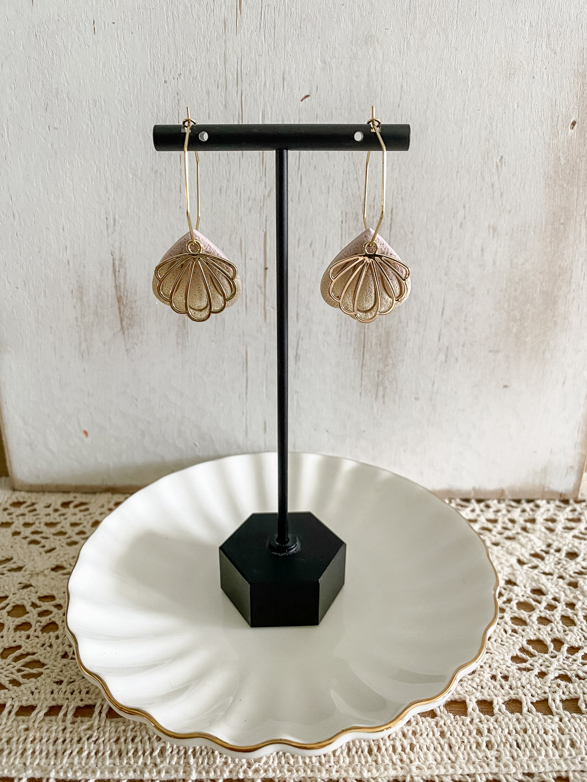 Mermaid dangle hoops
