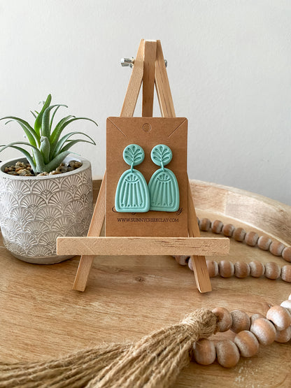 Aztec print handmade polymer clay earring collection