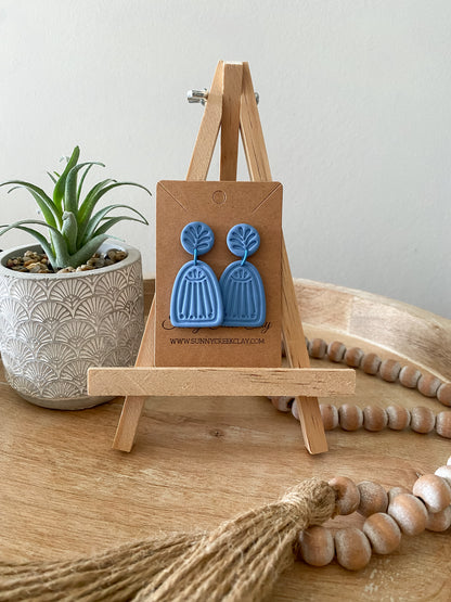 Aztec print handmade polymer clay earring collection