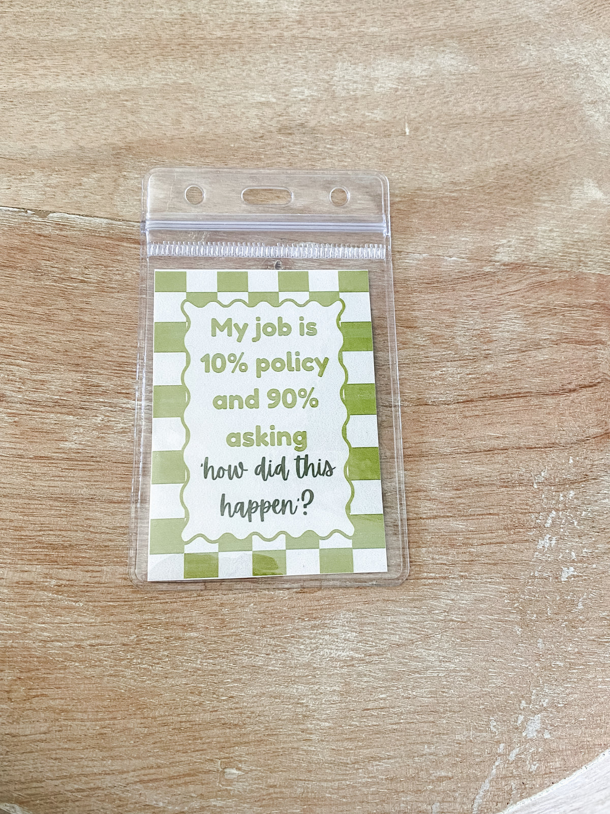 *Add On* Badge Reel Sleeve & Insert