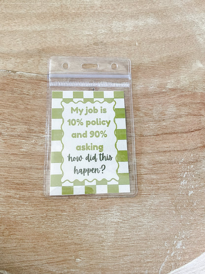 *Add On* Badge Reel Sleeve & Insert