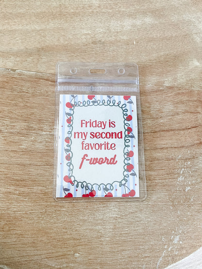 *Add On* Badge Reel Sleeve & Insert