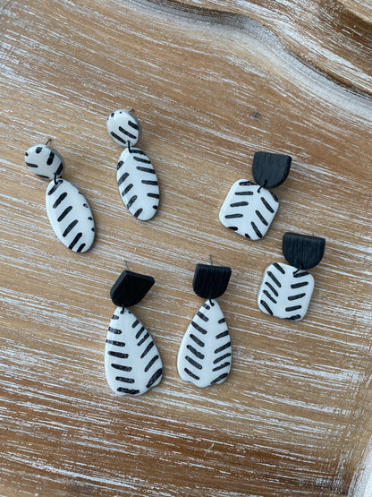Black and white striped collection