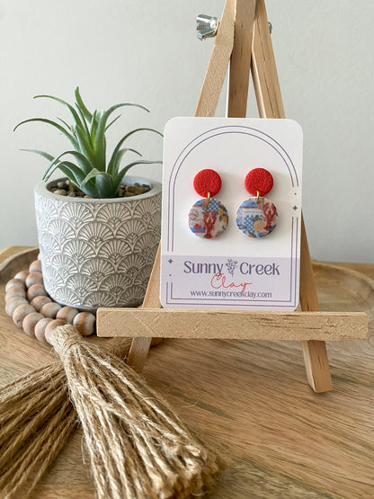 Italian romance inspired handmade polymer clay earring collection