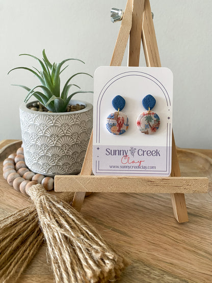 Italian romance inspired handmade polymer clay earring collection