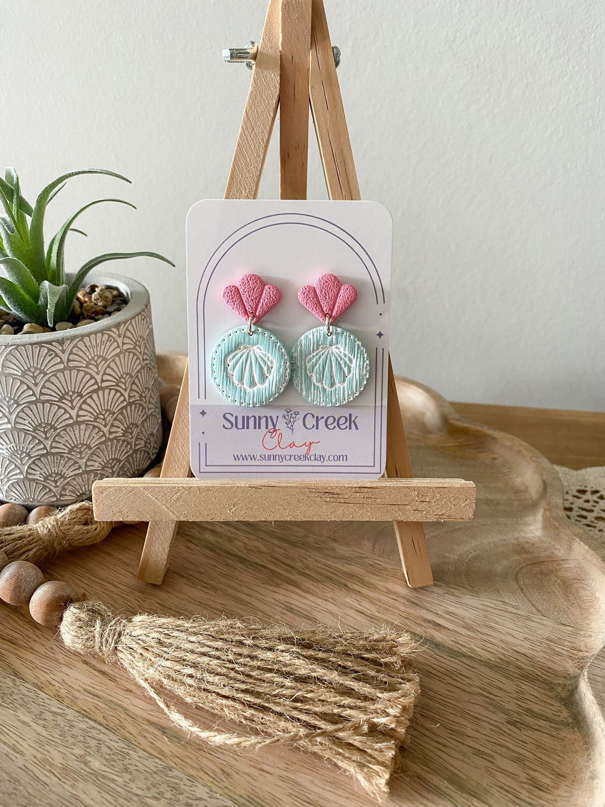 Under the sea handmade polymer clay earring collection