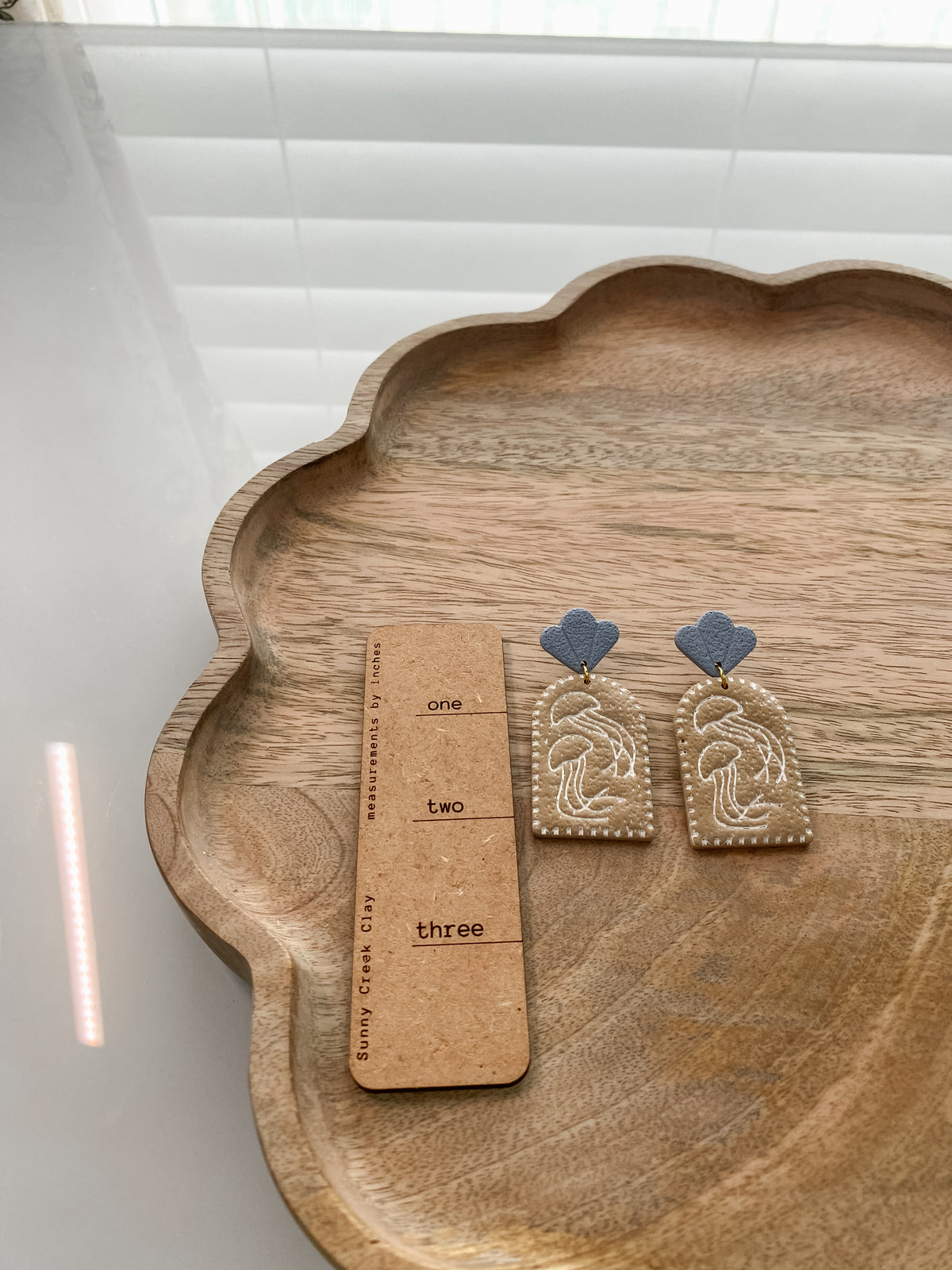 Jellyfish polymer clay earrings (two styles available)
