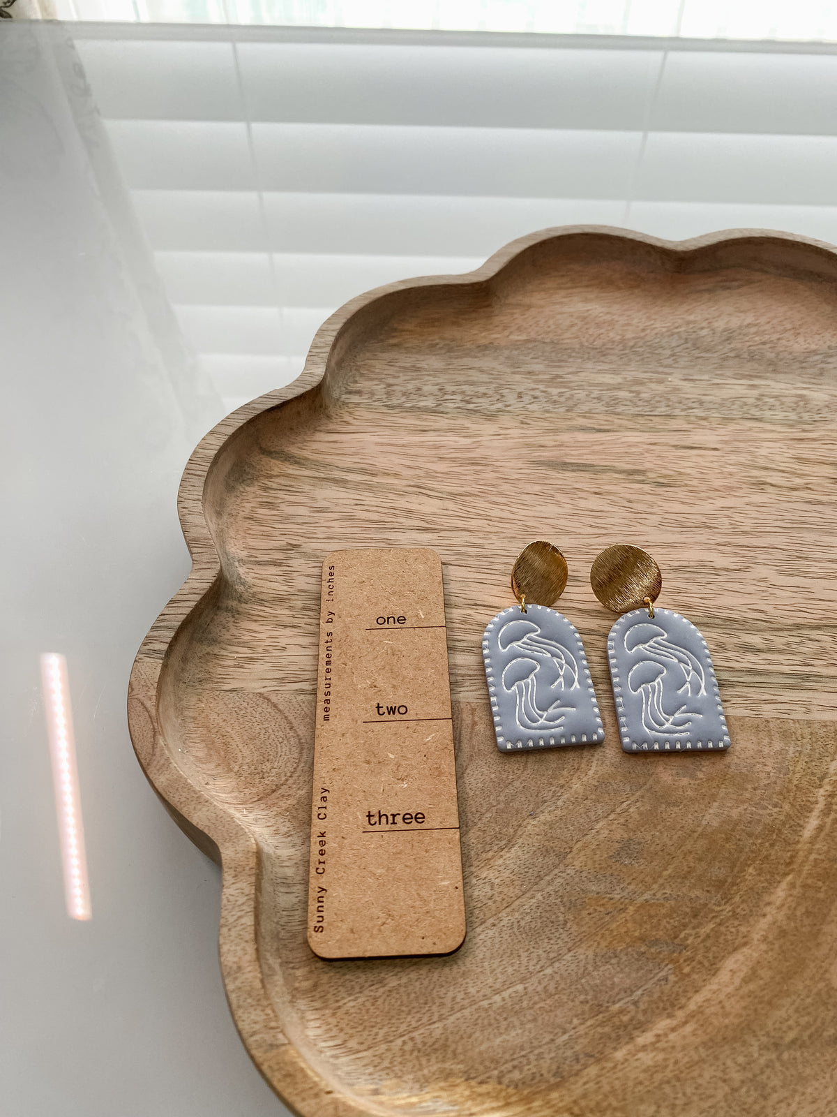 Jellyfish polymer clay earrings (two styles available)