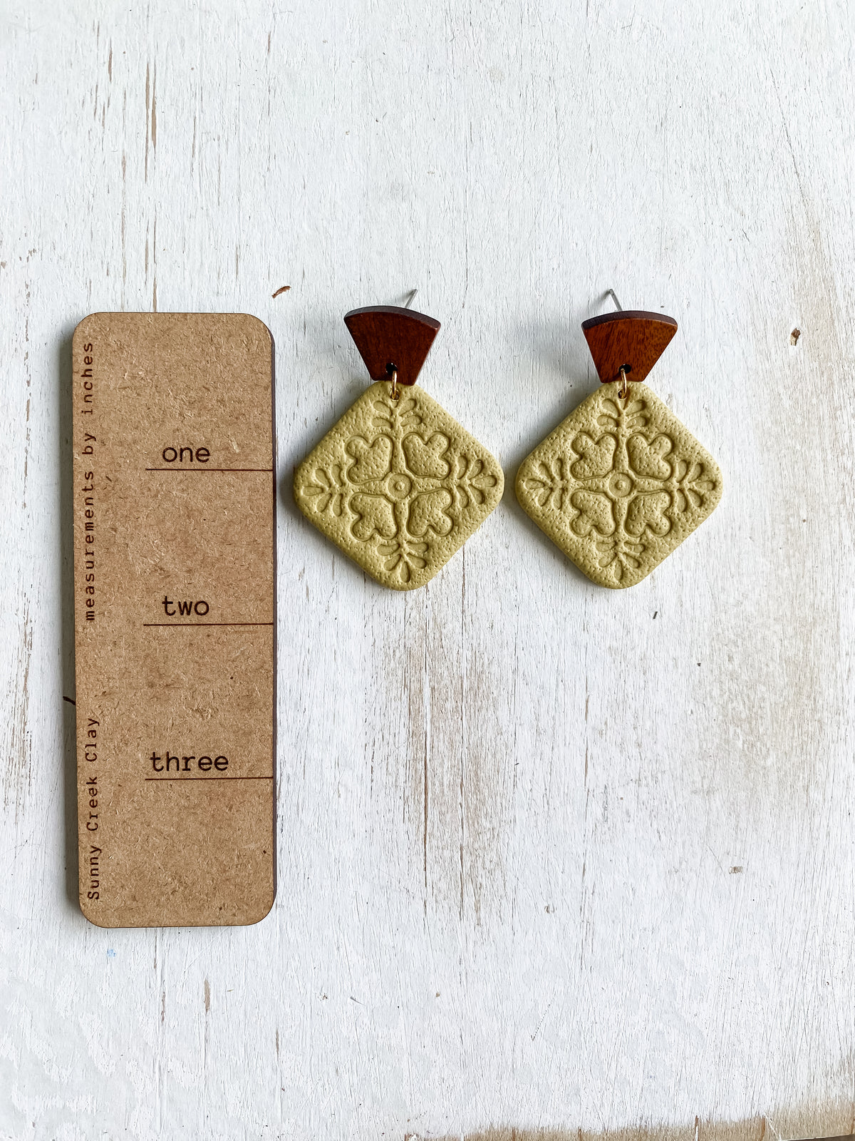 Yellow Handmade Polymer Clay Earring Collection