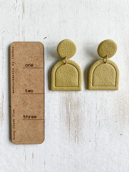 Yellow Handmade Polymer Clay Earring Collection